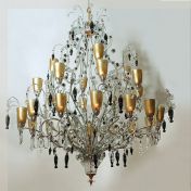 Люстра с декором мурановским стеклом