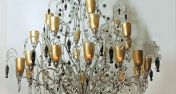 Люстра с декором мурановским стеклом