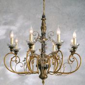 Подвесная люстра в стиле канделябра