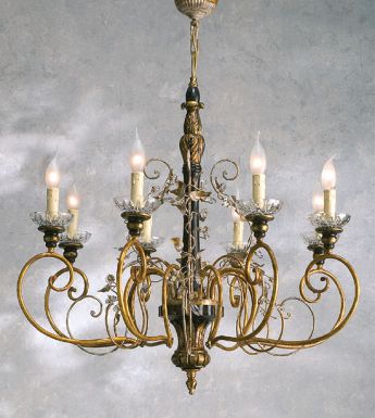 Подвесная люстра в стиле канделябра