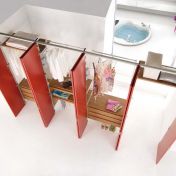 Гардеробная комната итальянского производителя Pescarollo