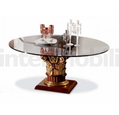 Стеклянный обеденный стол