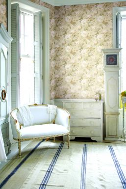 Игривые обои коллекции Luxe Chalet с легким перламутром.