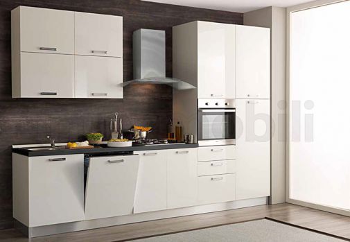 Кухня белый глянец
