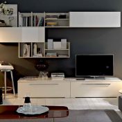 Стенка для гостиной кремовая