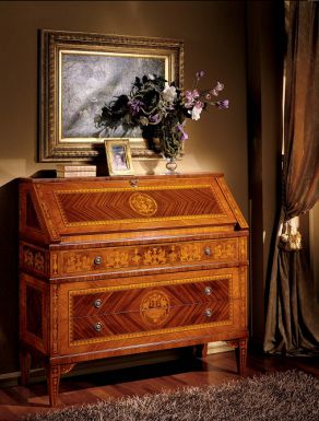 Инкрустированное трюмо-секретер