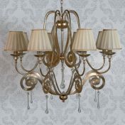 Люстра с карамельными абажурами