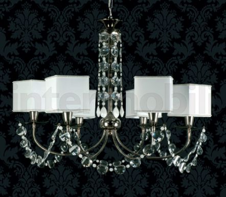 Люстра с квадратными абажурами