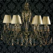 Люстра с роскошным каскадом бус