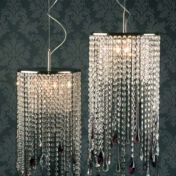 Подвесная люстра из кристаллов