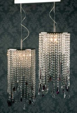 Подвесная люстра из кристаллов