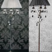 Торшер с декором подвесками