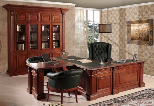 Кабинет с угловым письменным столом