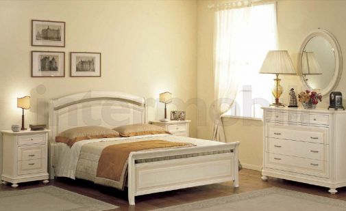 Классическая двухспальная кровать Aurora из коллекции Meridian