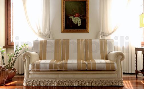 Классическая мягкая мебель для гостиной FIOCCO в текстильной или кожаной обивке