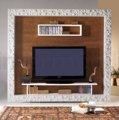 Классическая полка под телевизор и аксессуары