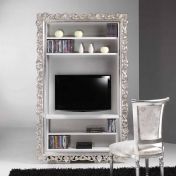 Классическая полка под телевизор и книги