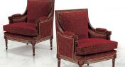 Классические кресла с деревянной отделкой Bazzi.