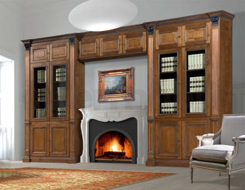 Книжные шкафы со стеклянными дверками