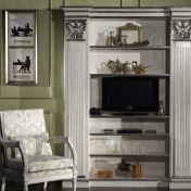 Книжный шкаф с местом для установки телевизора