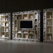 Книжный шкаф и витрина для тв-панели.