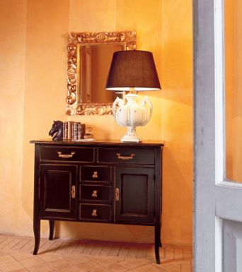 Комод для гостиной в коричневом лаке от Tonin Casa