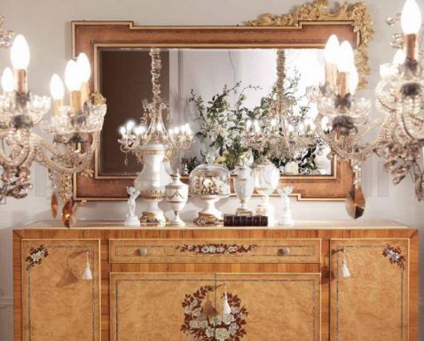 Комод и зеркало для гостиной коллекции Hermes