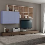 Компактная стенка для гостиной комнаты