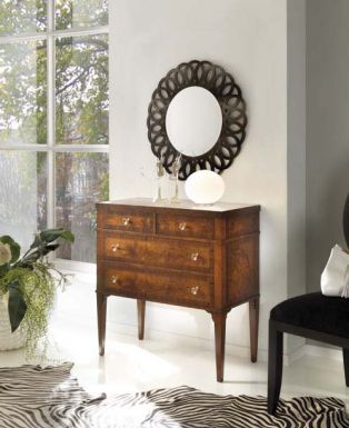 Компактный комод с зеркалом от фабрики BBELLE