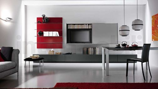 Комплект для гостиных NESTOS с удобной полкой под телевизор