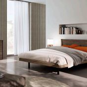 Комплект для спальни в темном дереве PULL