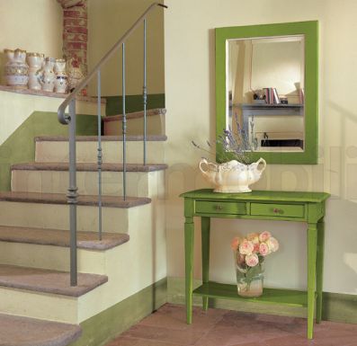 Консоль и зеркало в ярком лаке от Tonin Casa