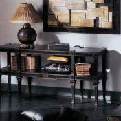 Консоль со встроенной нижней полкой, на 8-ми ножках