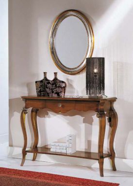 Консоль в комплекте с овальным зеркалом
