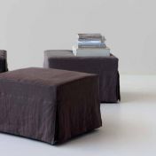 Коричневый мягкий пуф