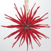 Красная подвесная люстра