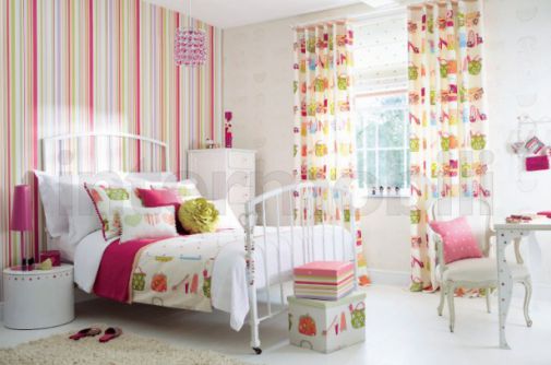 Красочные обои What a Hoot для детской.