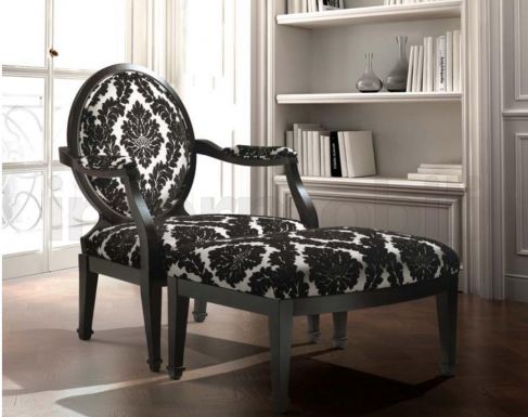 Кресло и пуф коллекции MEDITERRANEO