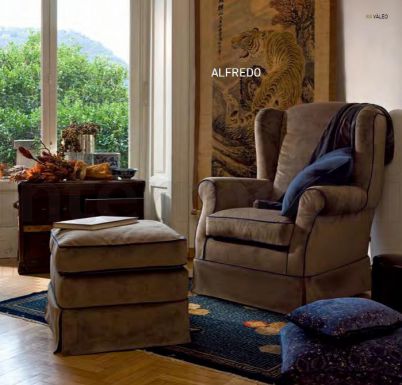Кресло и пуфик ALFREDO