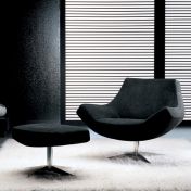 Кресло и табурет MOOD с вращающейся основой