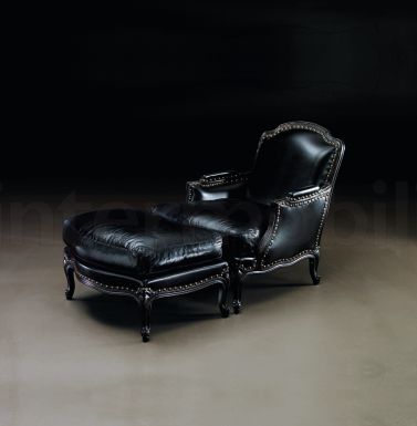 Кресло с пуфом для ног PIGRA