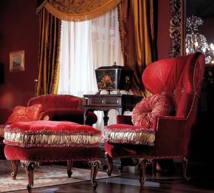 Кресло с мягким пуфом от Jumbo.