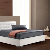 Кровать Ambition в белой коже