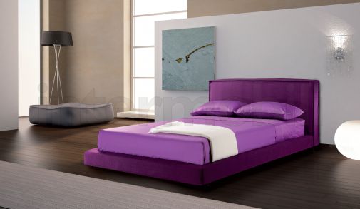 Кровать Cocò в натуральной коже или текстиле