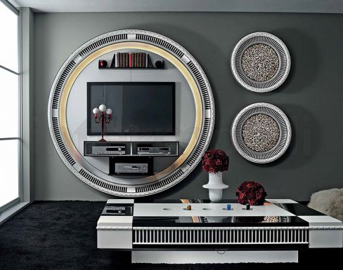 Круглая стенка под телевизор коллекции ART DECO