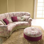 Круглый диванчик и пуф AMERICA от фабрики Bedding