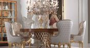 Круглый стол и стулья для гостиной из коллекции Hermes