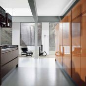 Кухня-остров с раздвижным столом из коллекции Сontempora