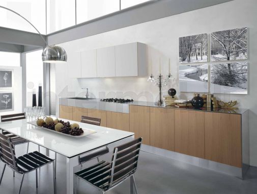 Кухня со стальной столешницей из коллекции Сontempora