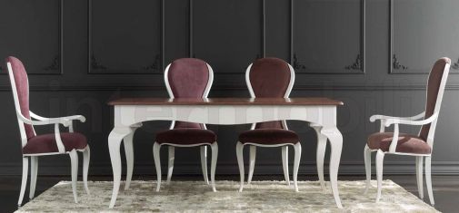 Лаконичный двухцветный столовый гарнитур коллекции COLONIALI